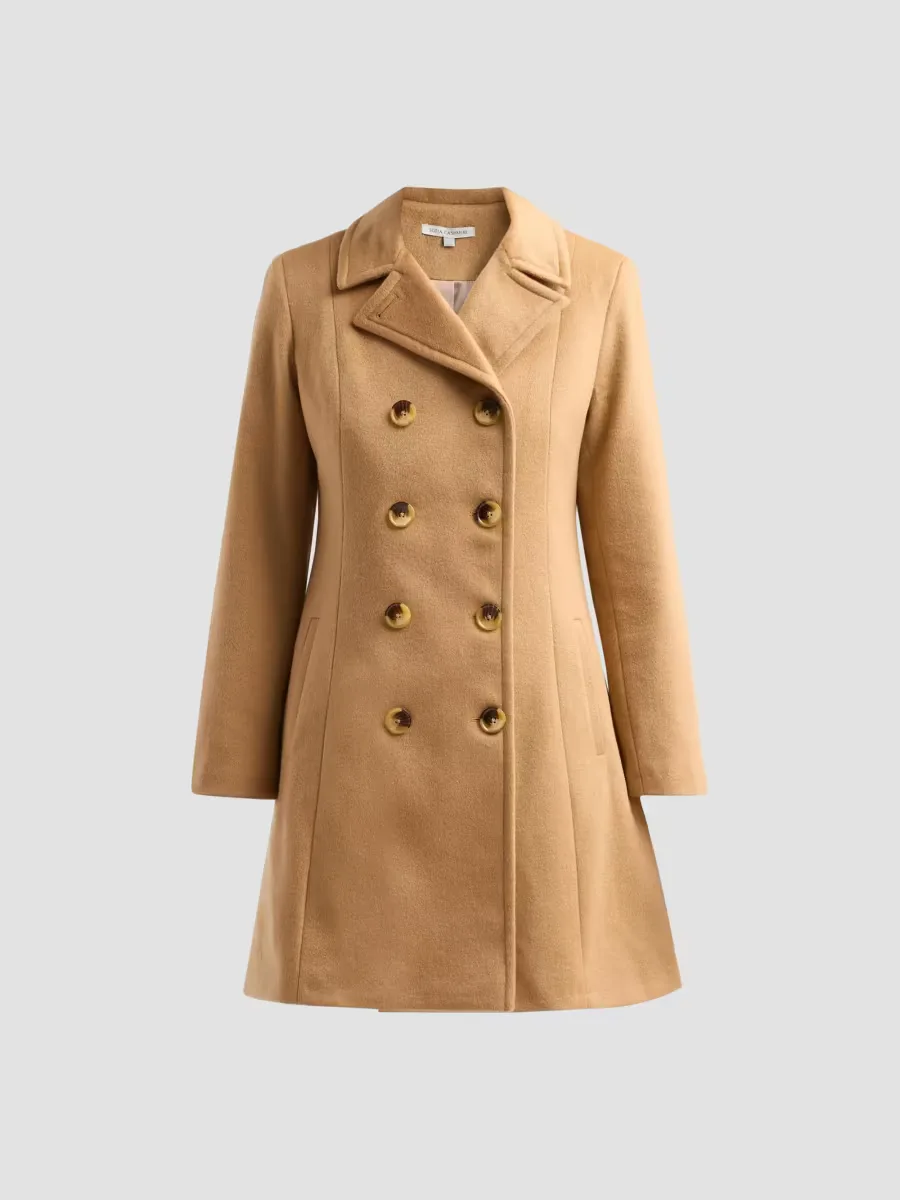 Cashmere Double-Breasted Peacoat by Sofia Cashmere
