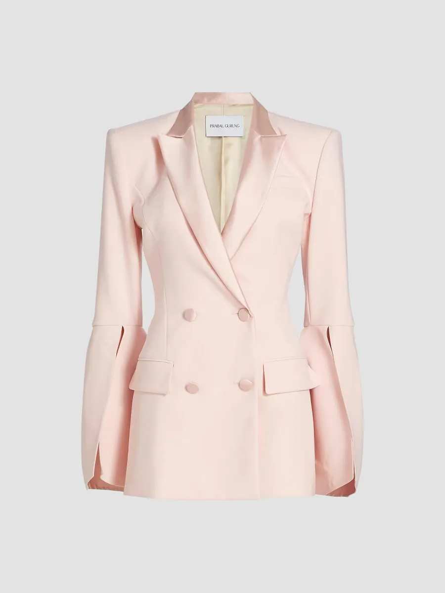 Stretch Crepe Tuxedo Jacket by Prabal Gurung