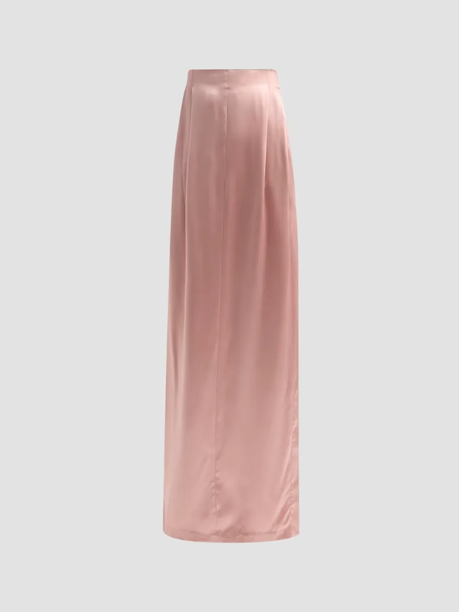Satin Silk Deconstructed Maxi Skirt by Prabal Gurung