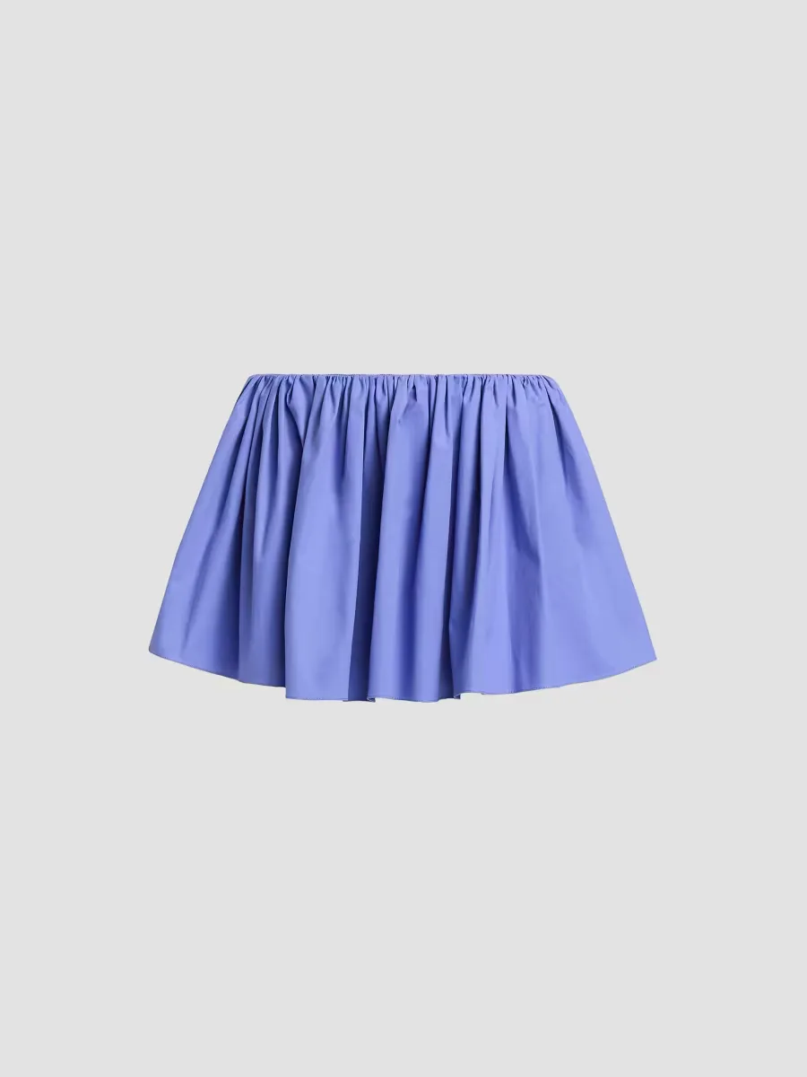 The Hadley Shirred Miniskirt by Brandon Maxwell