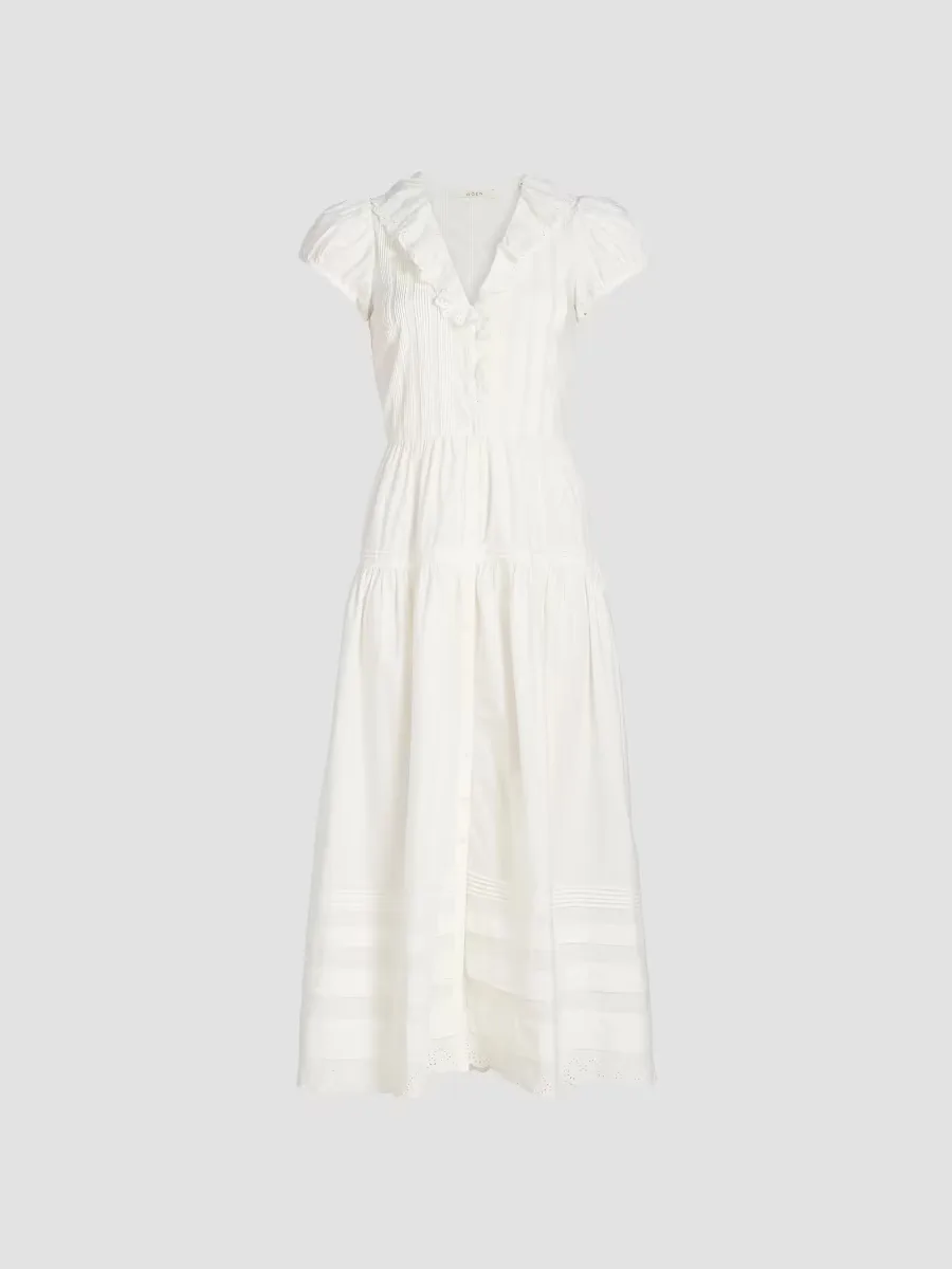 Eliette Cotton Poplin Midi-Dress by DEN