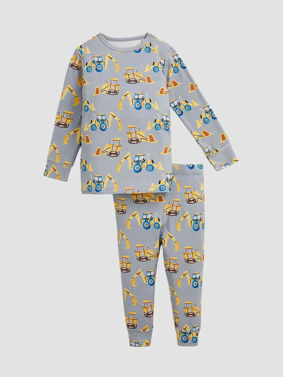 Doze Off Tractor-Print Pajamas by Magnetic Me
