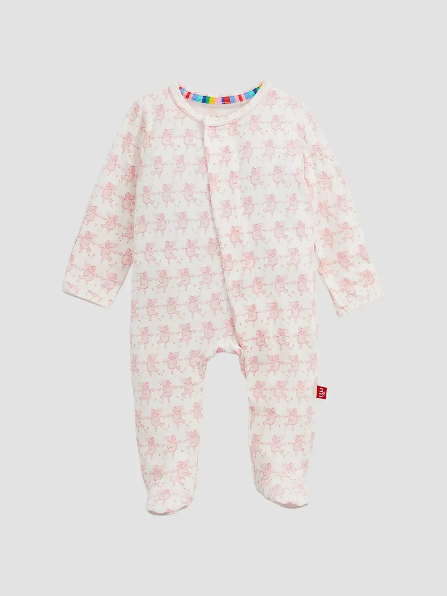 Trunkettes Elephant-Print Footie by Magnetic Me