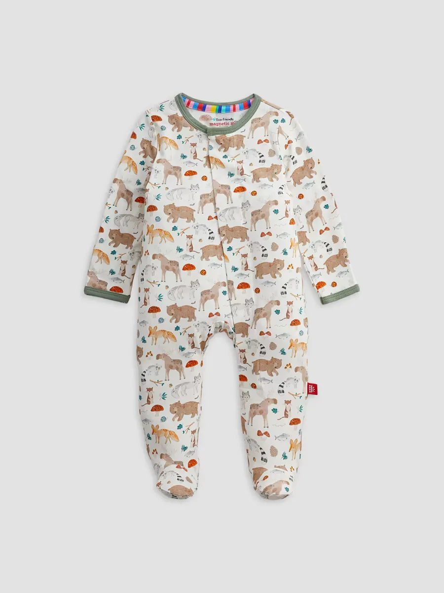Wonderful Wildlife Animal-Print Footie by Magnetic Me