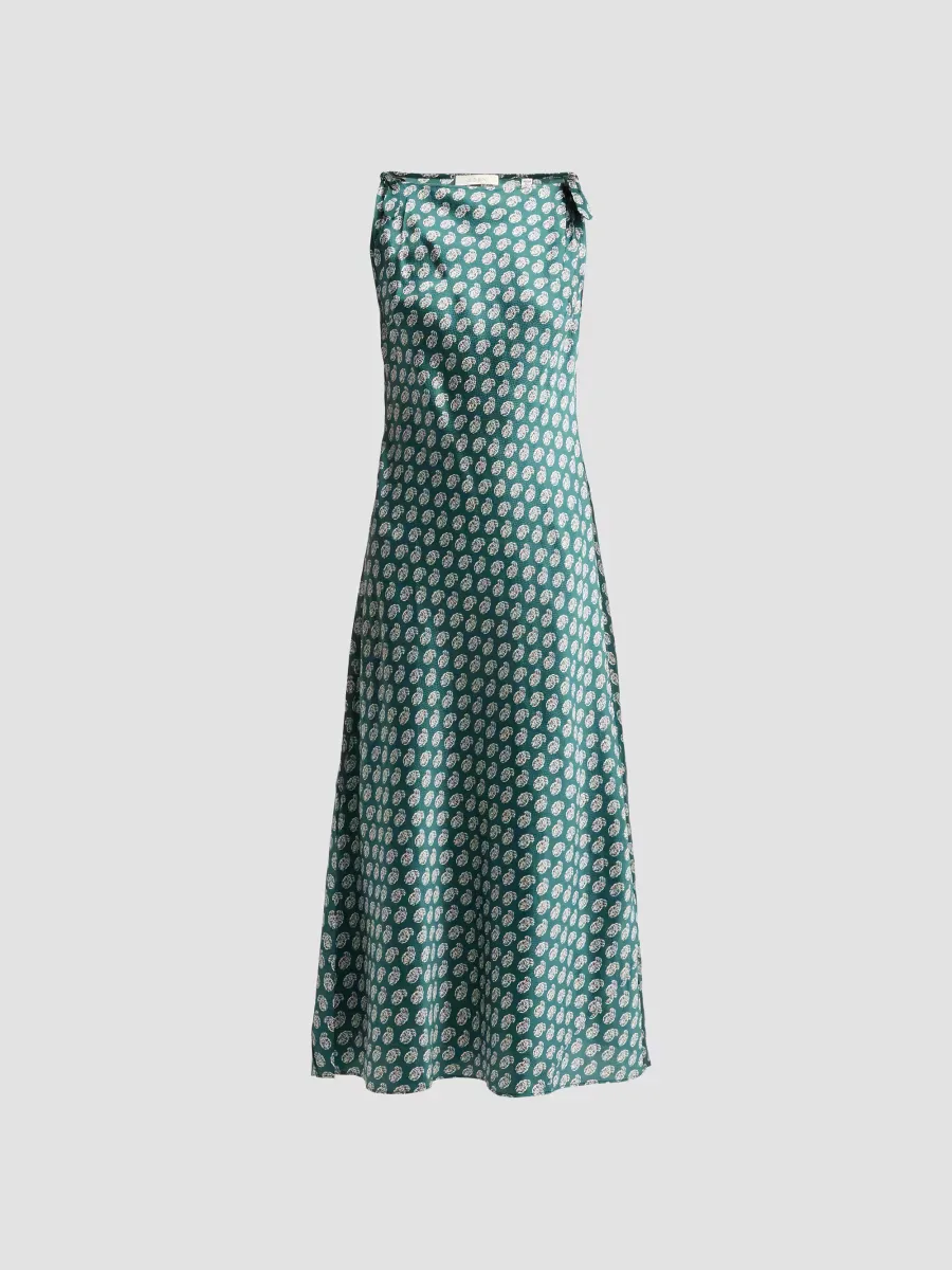 Mariselle Stretch Silk Midi Dress by DEN