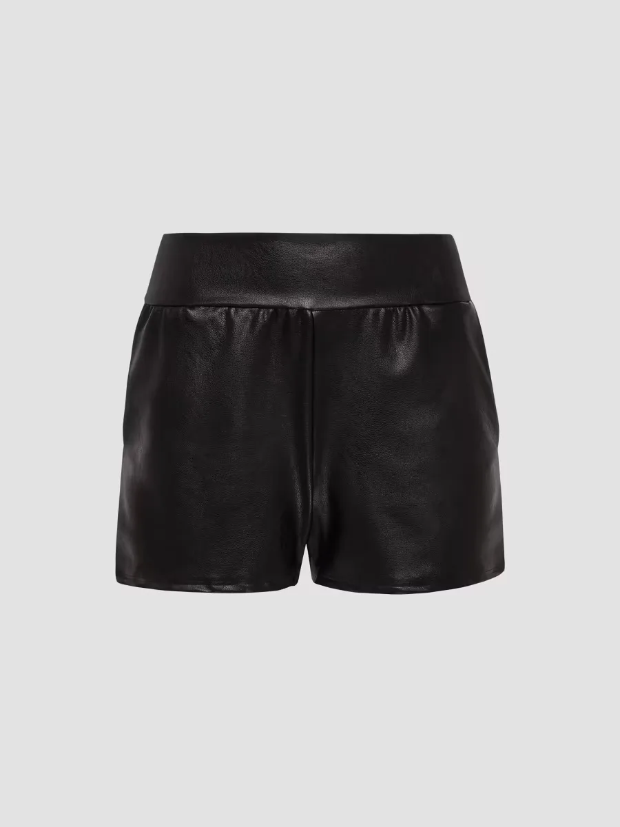 Faux Leather Relaxed Shorts by Commando