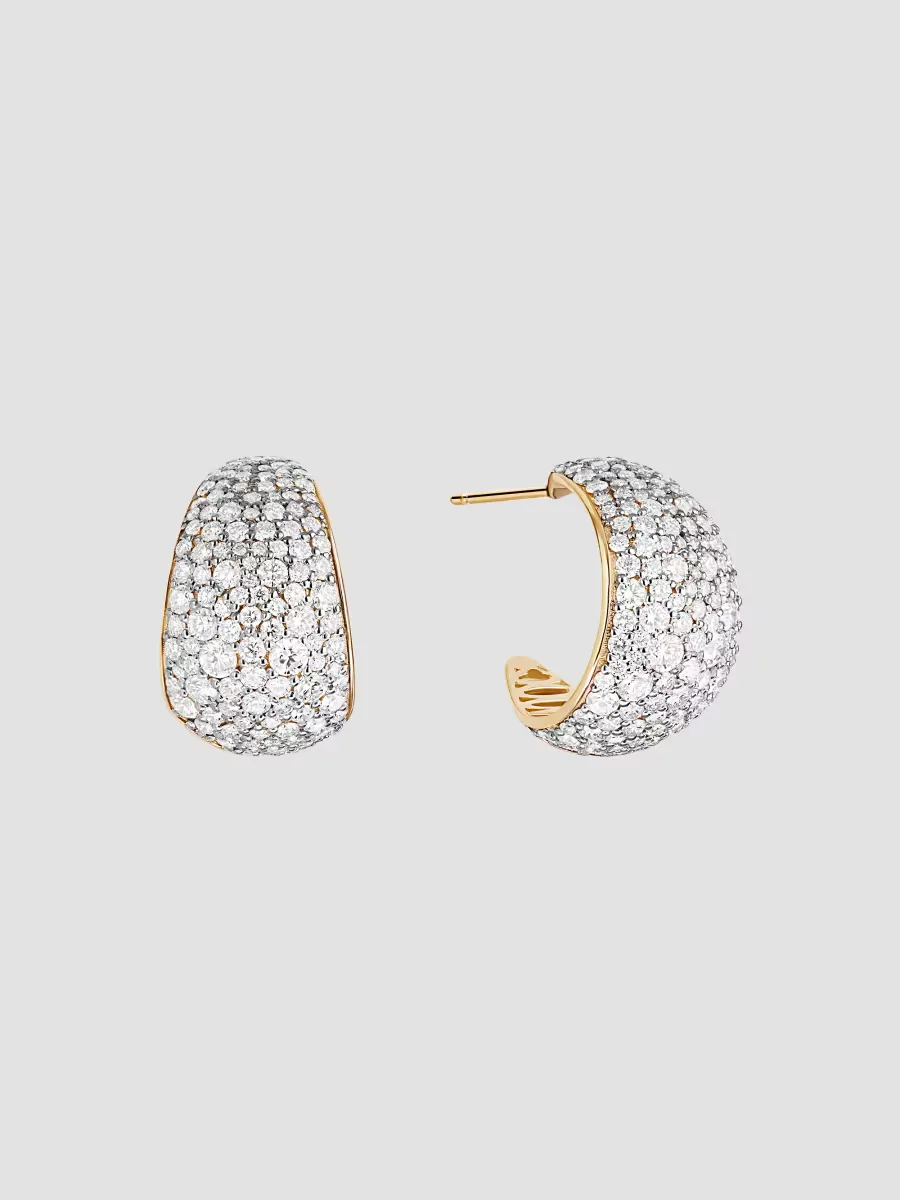 Protofusion 14K Yellow Gold & 2.29 TCW Diamond Huggie Earrings by Lana