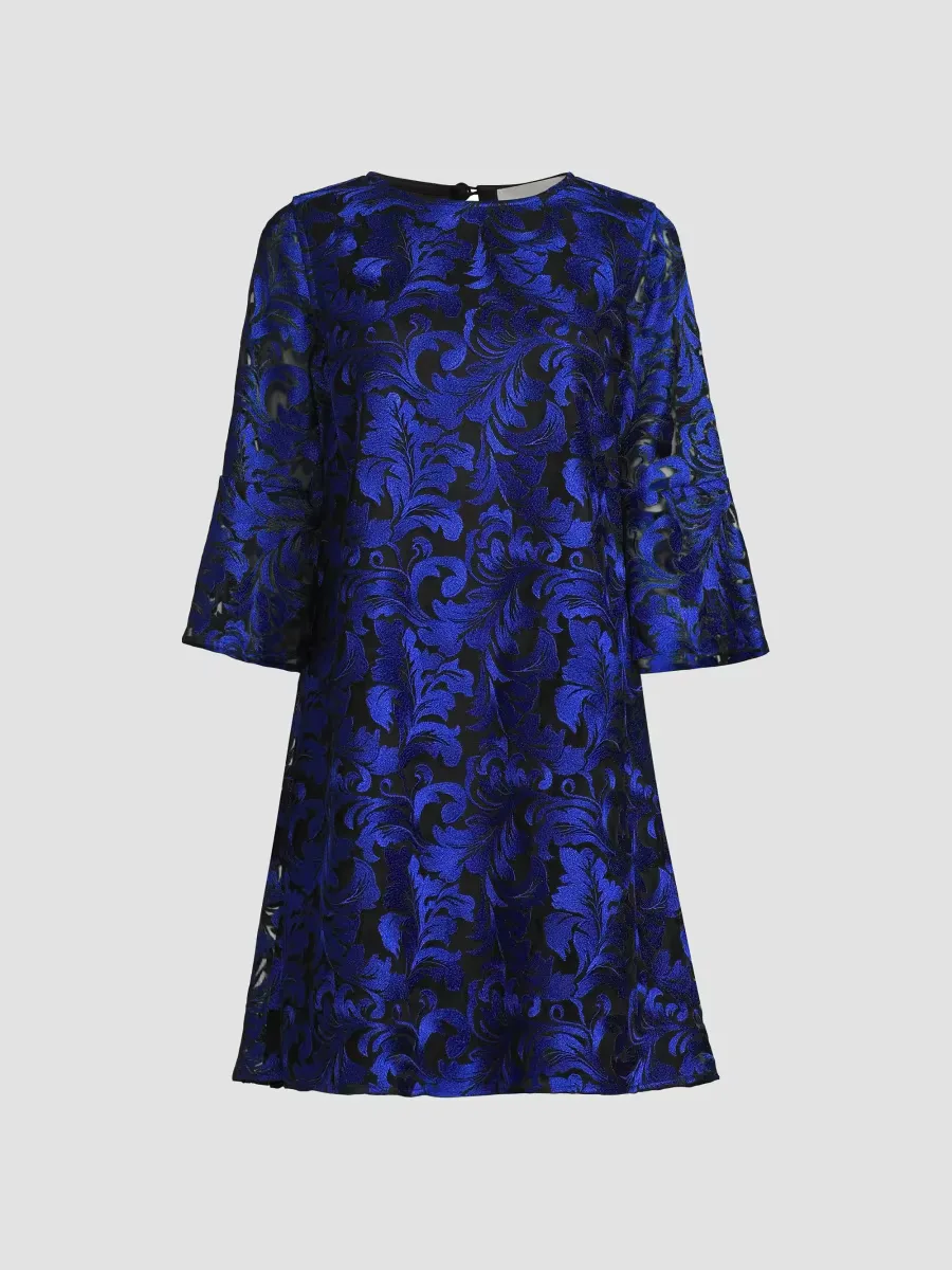 Bella Soire Lace A-Line Midi-Dress by Caroline Rose