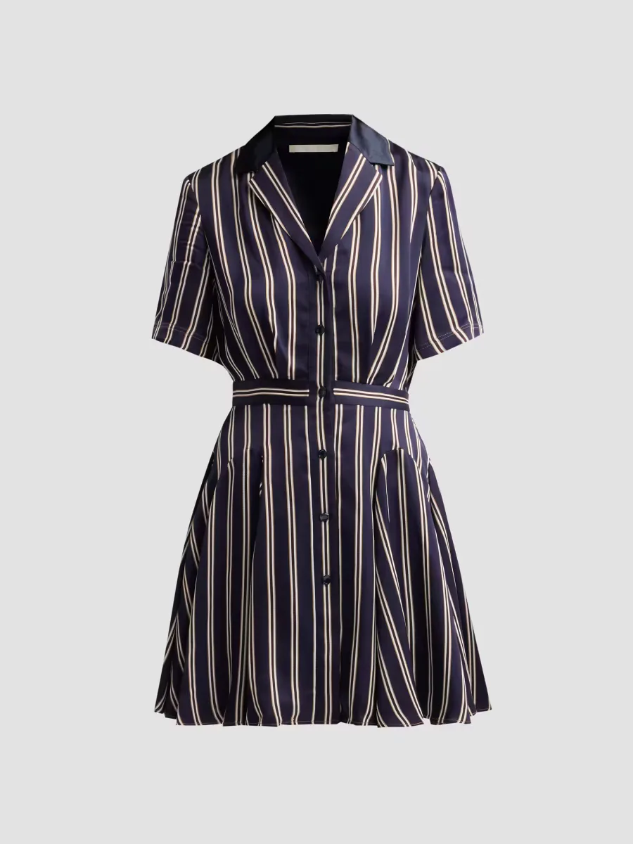 Striped Mini Shirtdress by Jason Wu