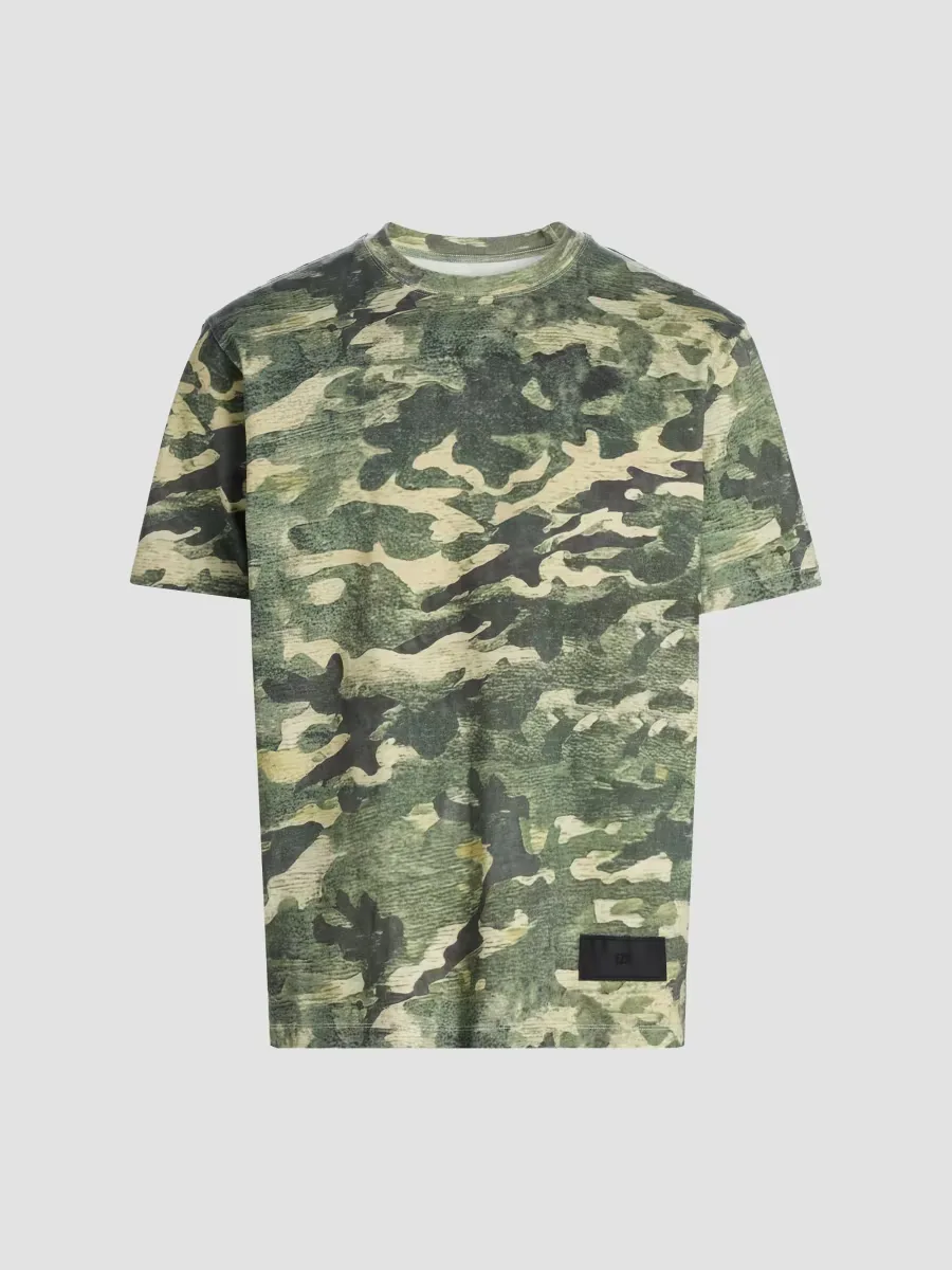 Camouflage Cotton T-Shirt by EZR