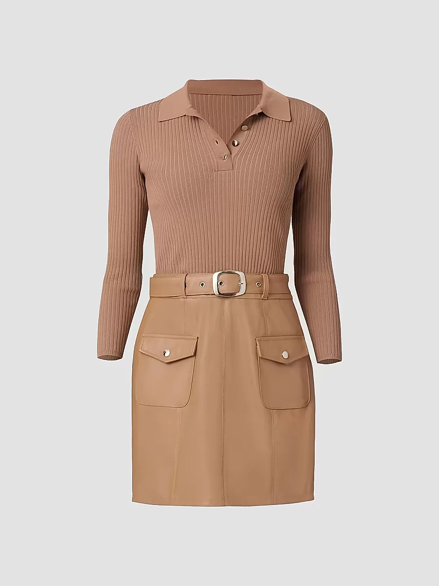 Melinda Mixed Media Minidress by Shoshanna