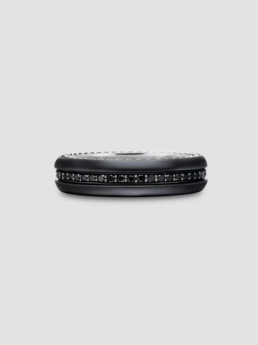 Streamline Band Ring in Black Titanium by David Yurman