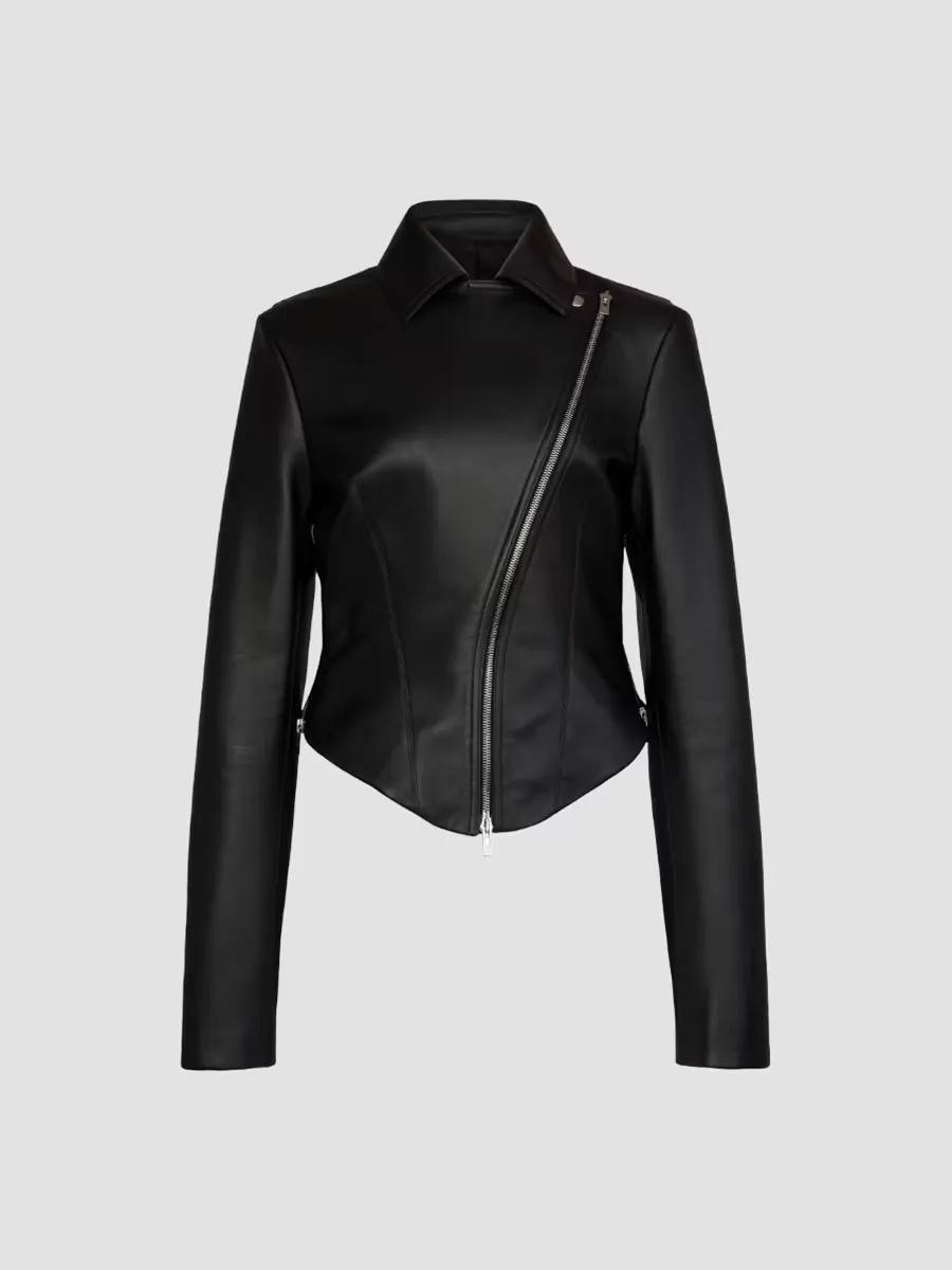 Soft Leather Biker Jacket by ALAA