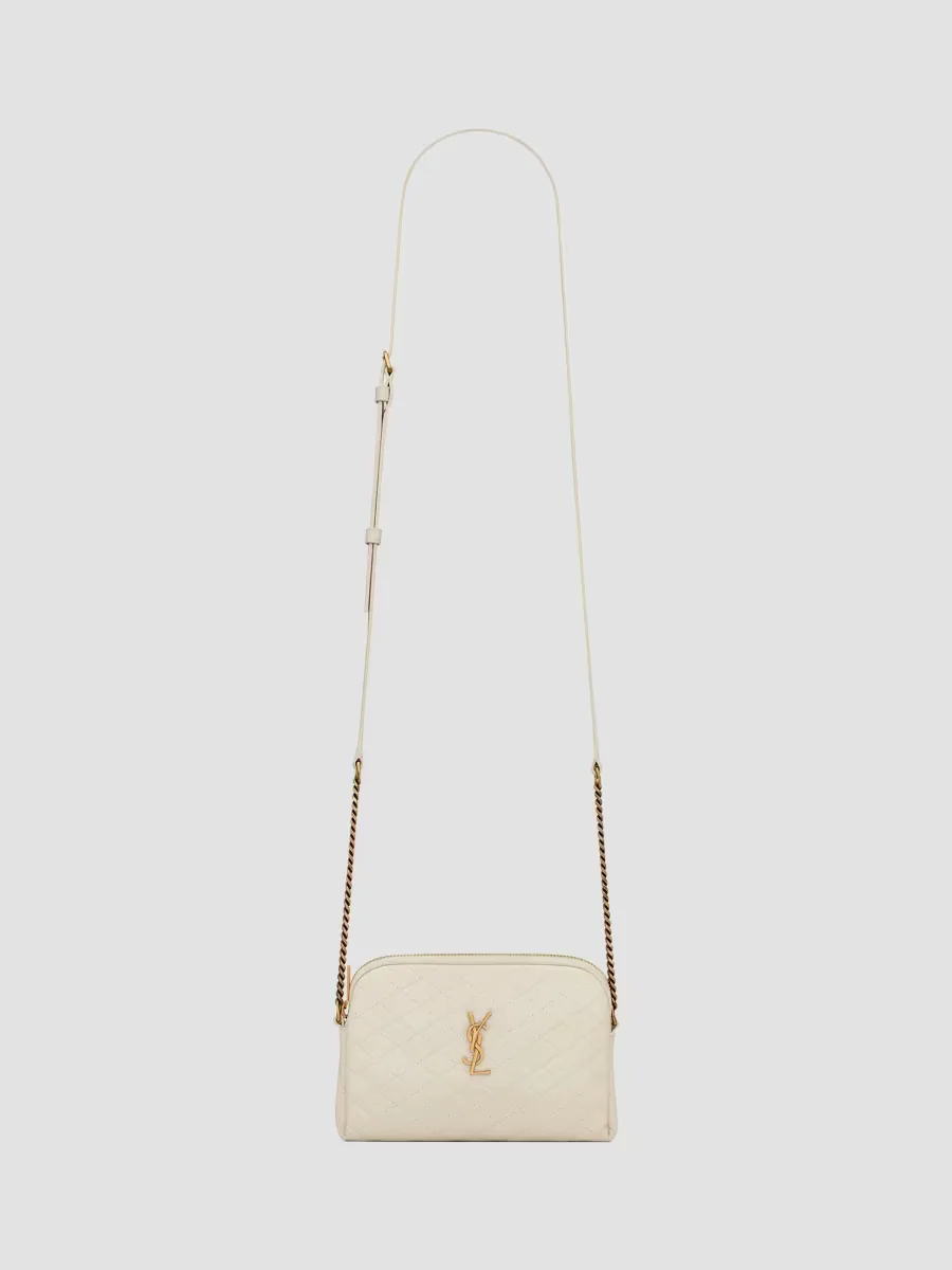 Gaby Zipped Pouch in Quilted Lambskin by Saint Laurent