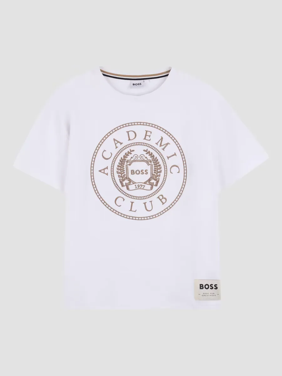 Logo Embroidered T-Shirt by Hugo Boss