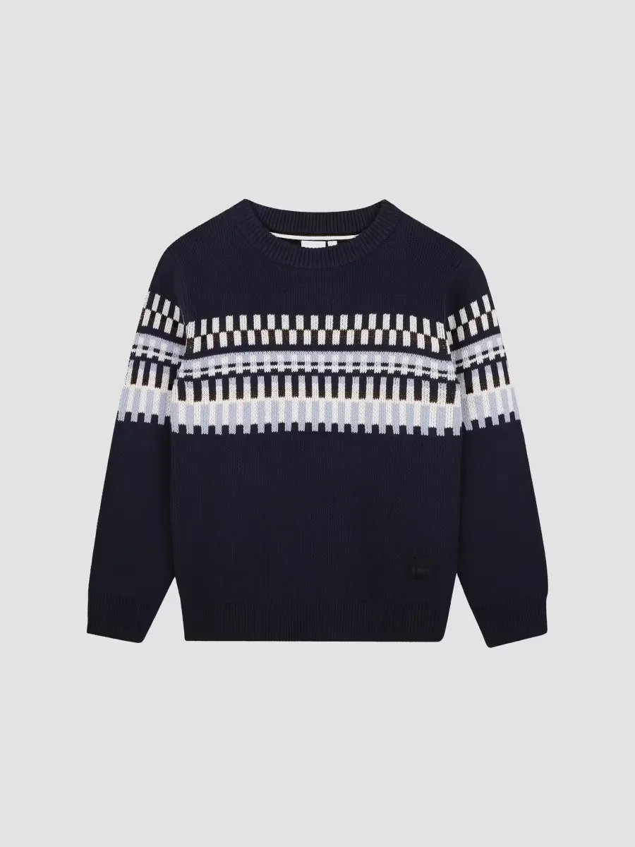 Color Work Sweater by Hugo Boss