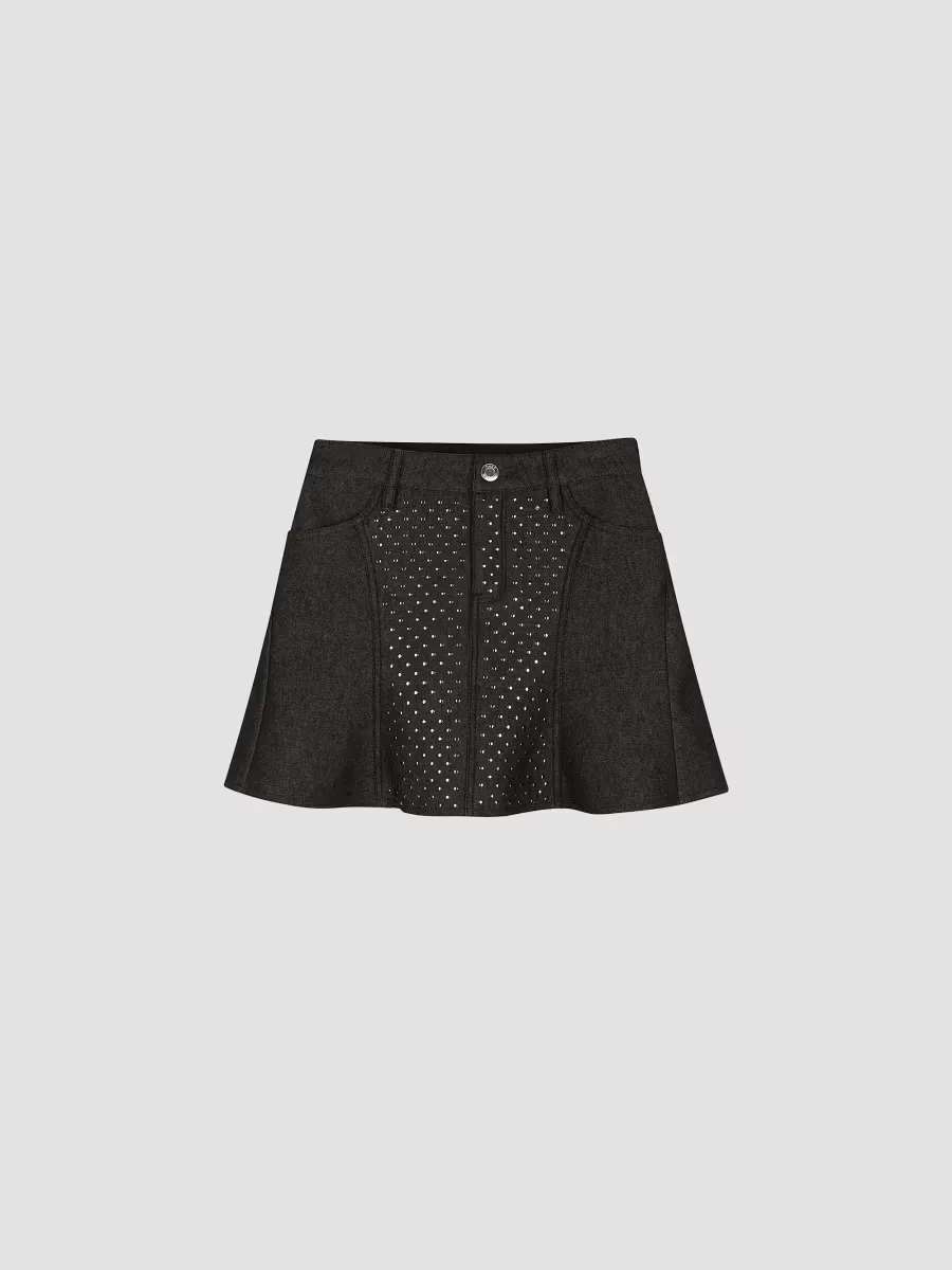 Embellished Denim Skirt by Marc Jacobs