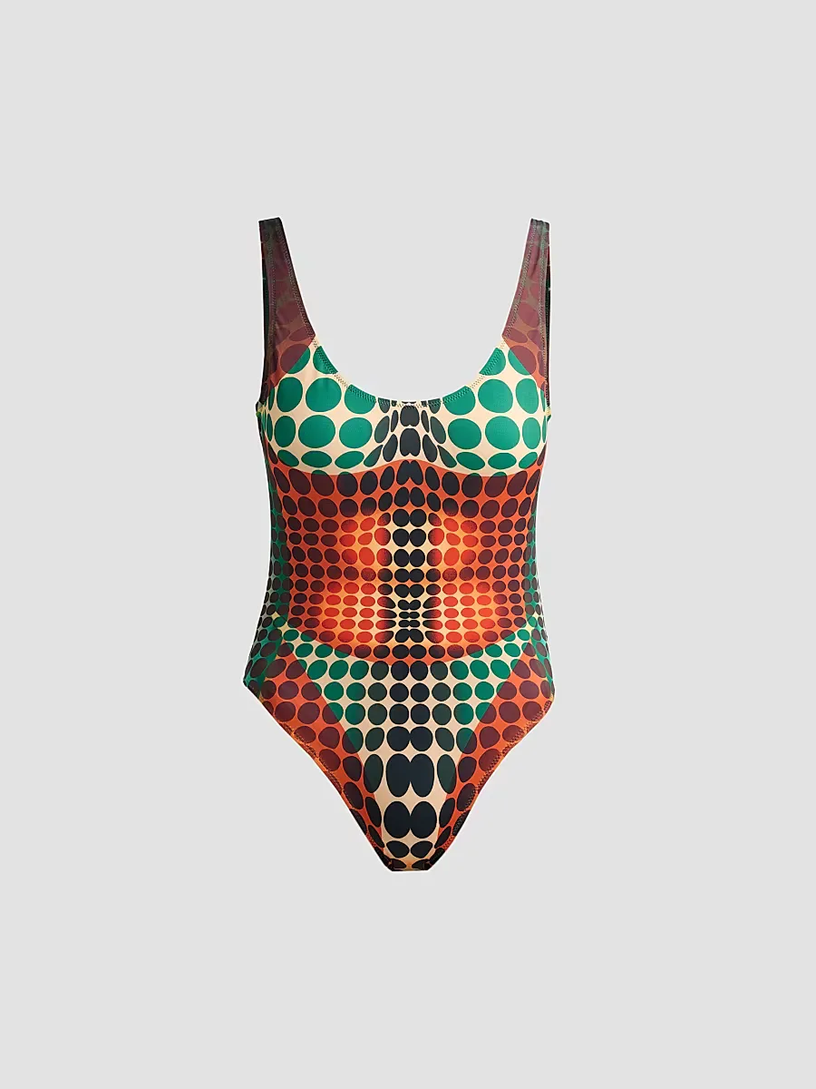 Re-Edition Cyber Dot One-Piece Swimsuit by Jean Paul Gaultier