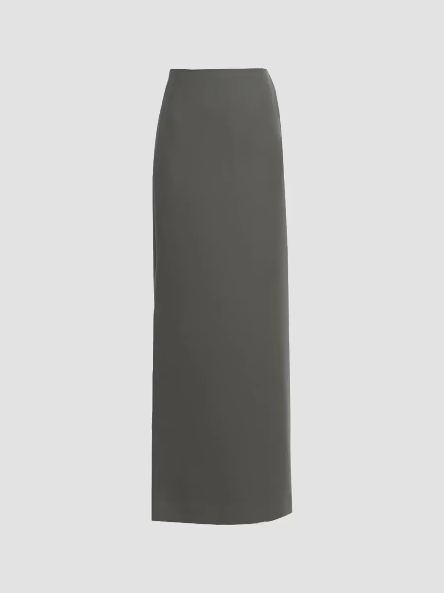 Calligraph Wool Maxi Skirt by Issey Miyake