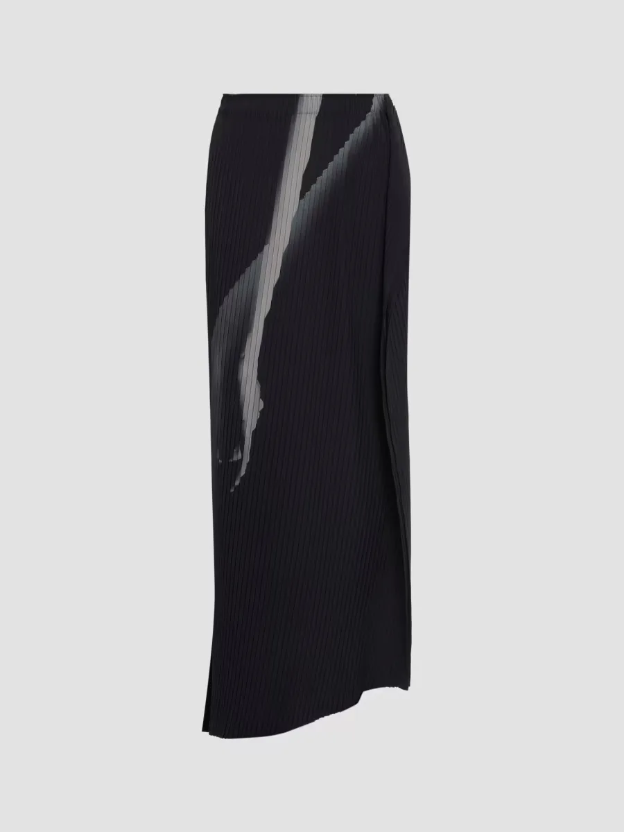 Hands of Lover Pleated A-Line Maxi Skirt by Issey Miyake