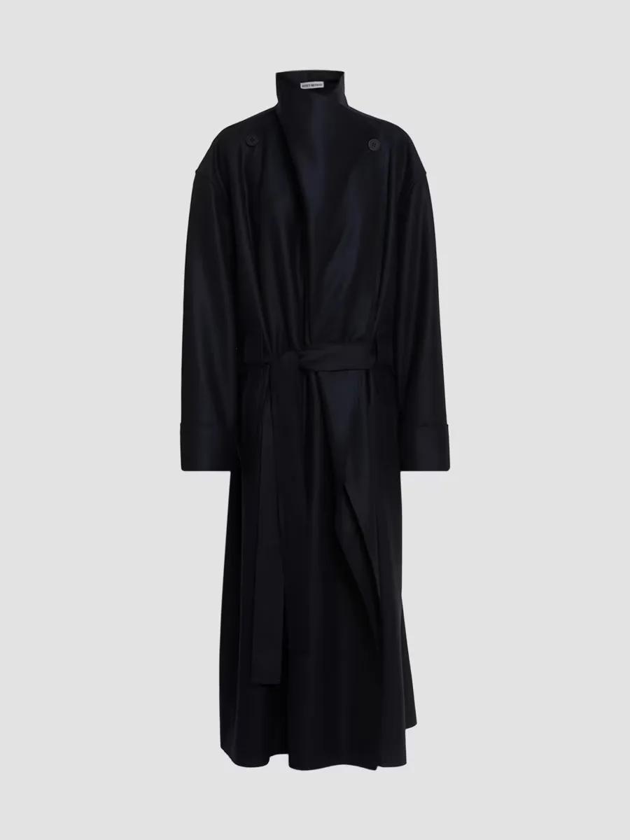 Shell Wool-Blend Coat by Issey Miyake