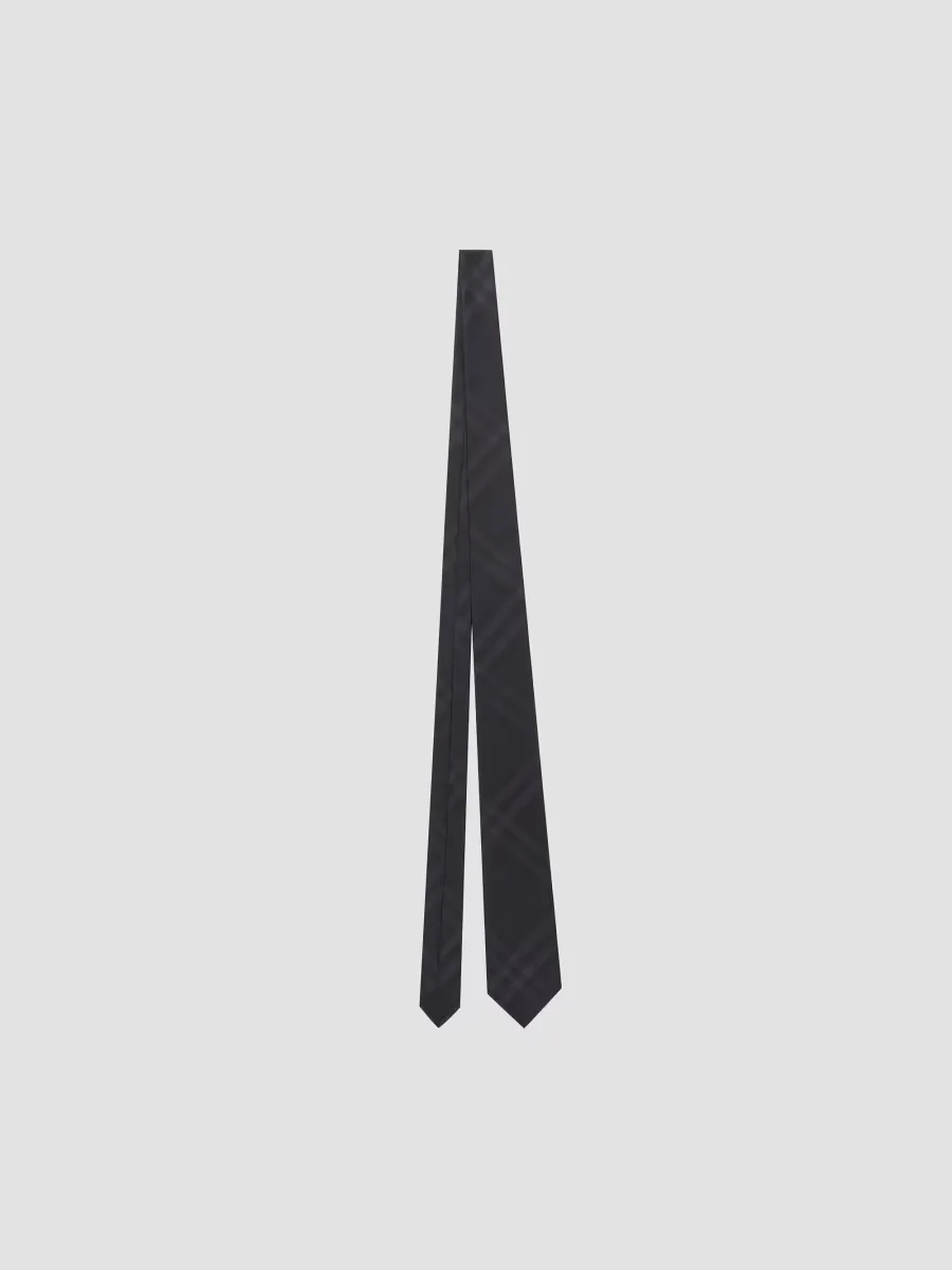 Manston Check Silk Tie by Burberry