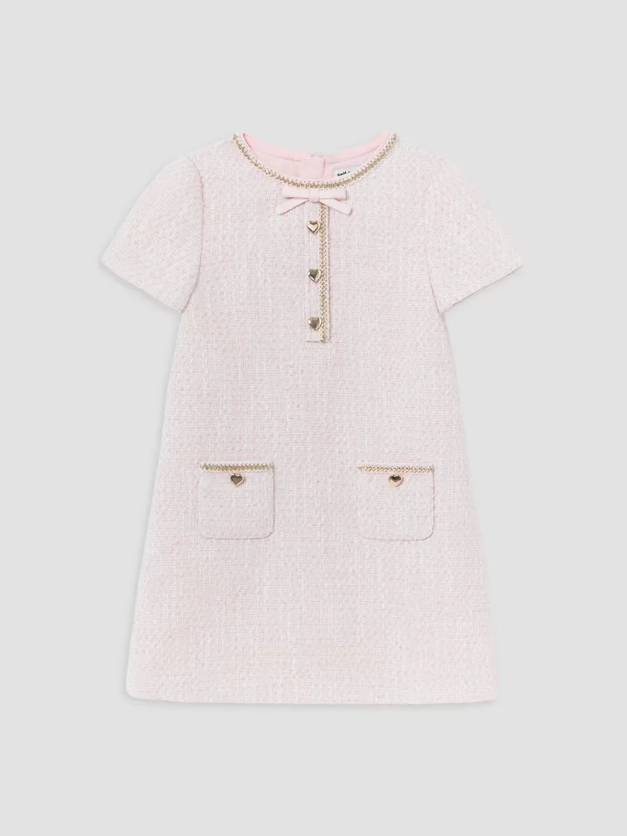 Boucl Braided Trim Dress by Self Portrait