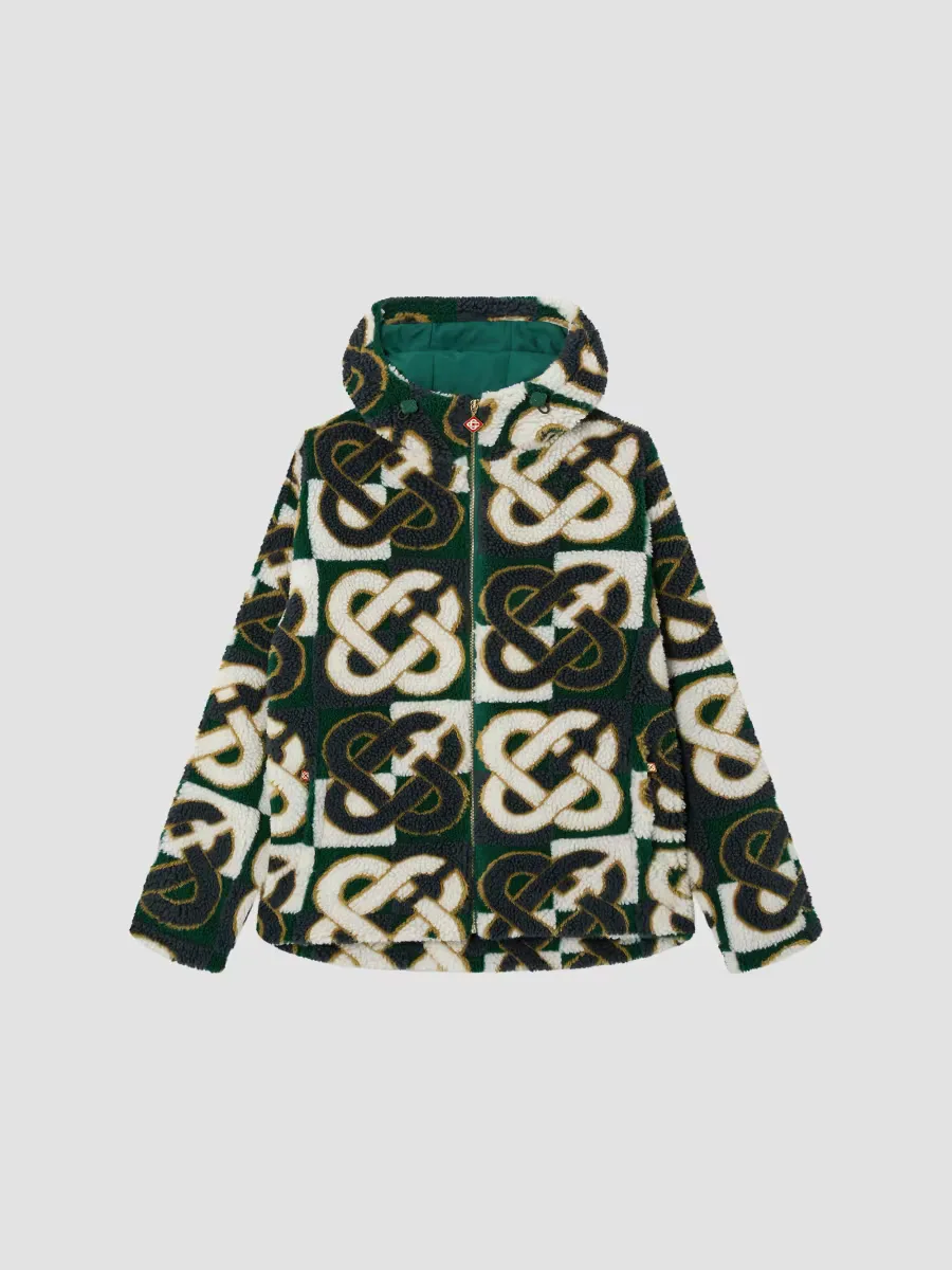 Monogram Logo Sherpa Jacket by Casablanca