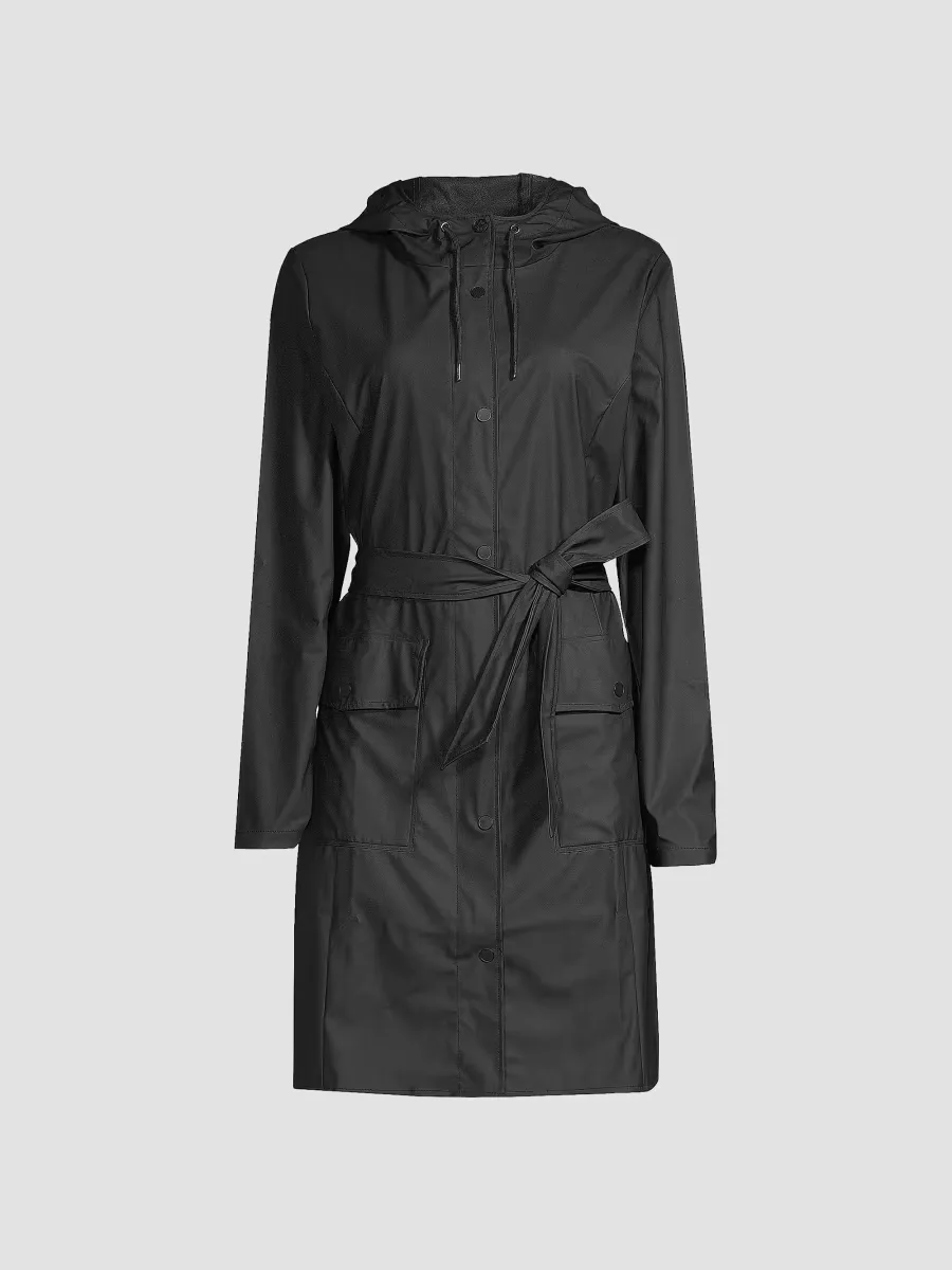 Curve Hooded Rain Jacket by Rains