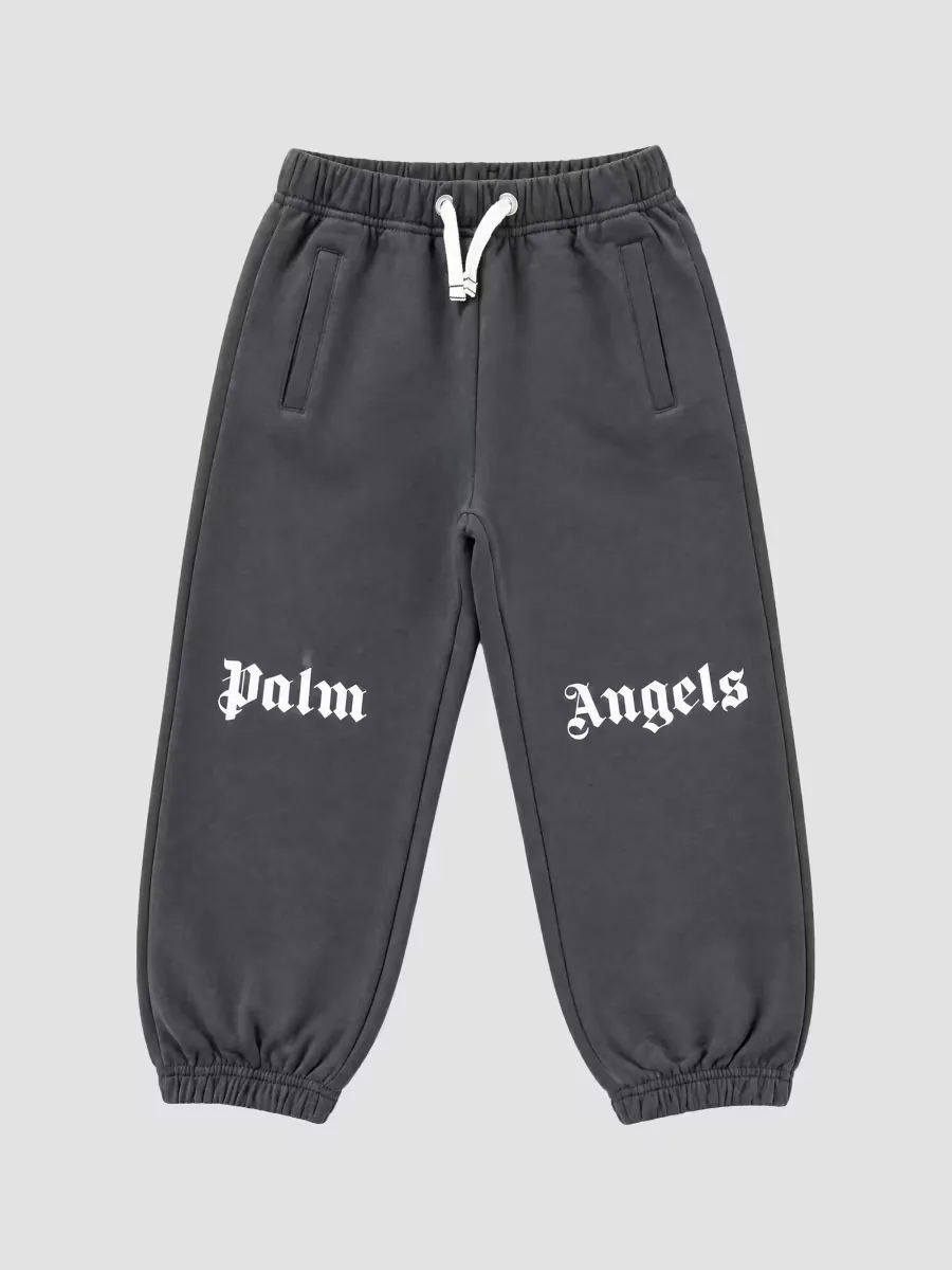 Classic Curved Logo Sweatpants by Palm Angels