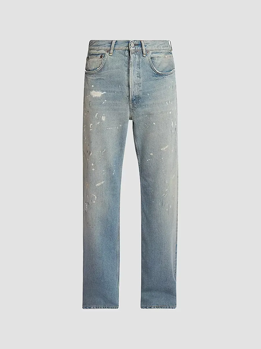 Trafalgar Paint Splatter Straight-Leg Jeans by Acne Studios