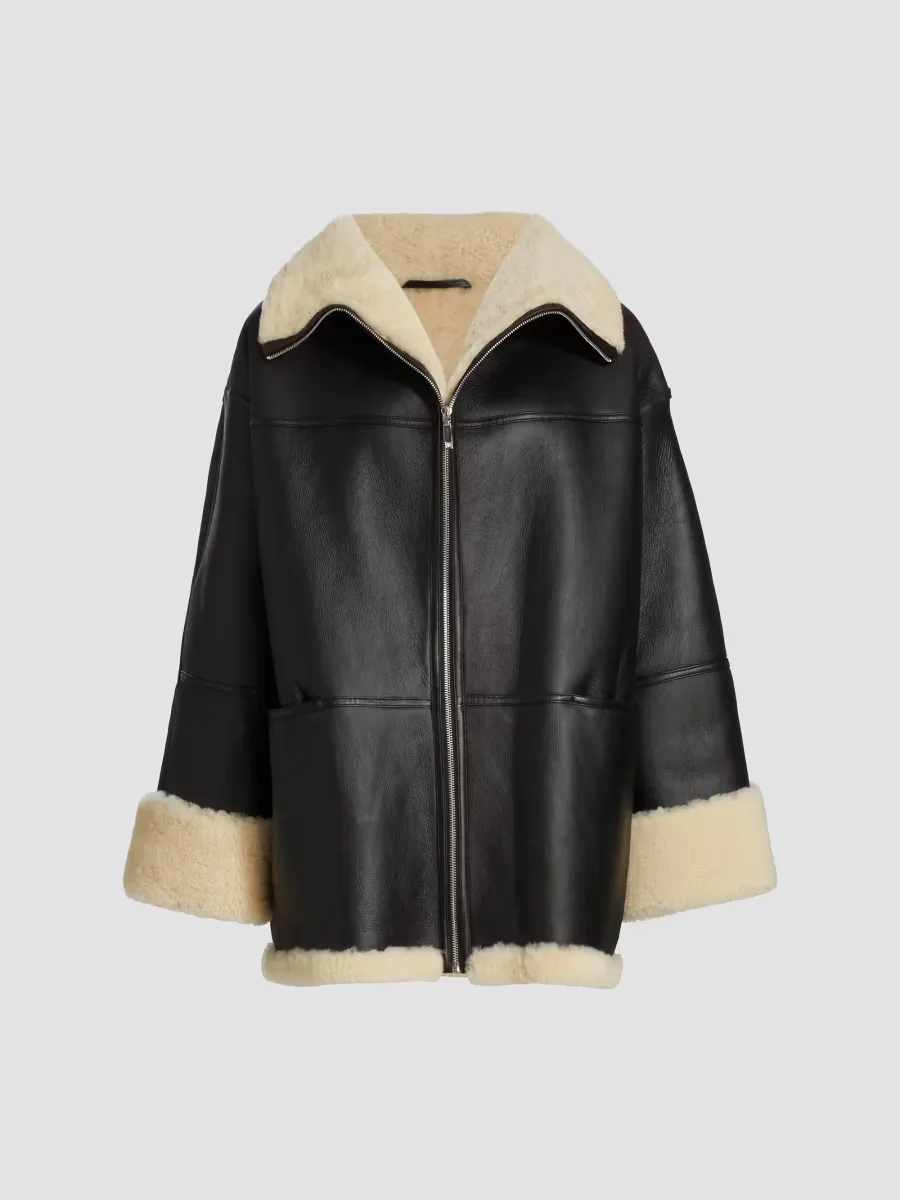 Signature Shearling Jacket by Totême