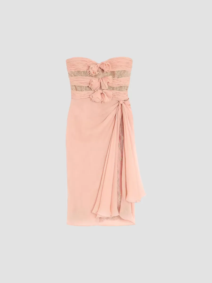 Crepponne Chiffon Dress by Valentino