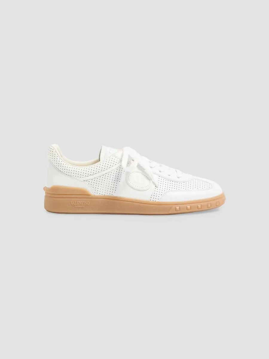 Upvillage Low-Top Sneakers in Perforated Nappa Leather by Valentino