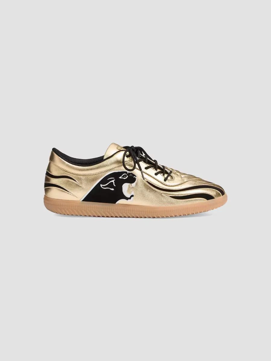Kicky Sneakers in Laminated Nappa by Valentino