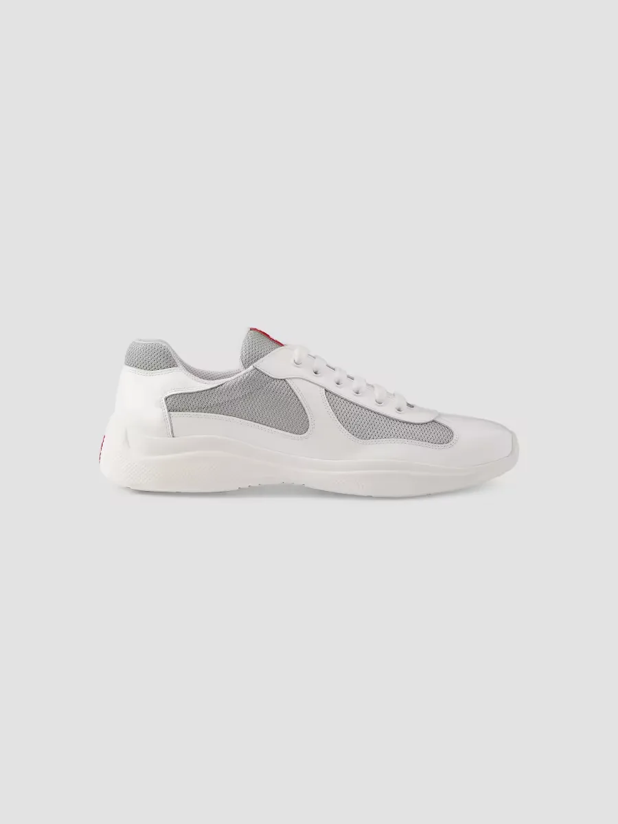 Prada Patent Leather and Technical Fabric Americas Cup Sneakers