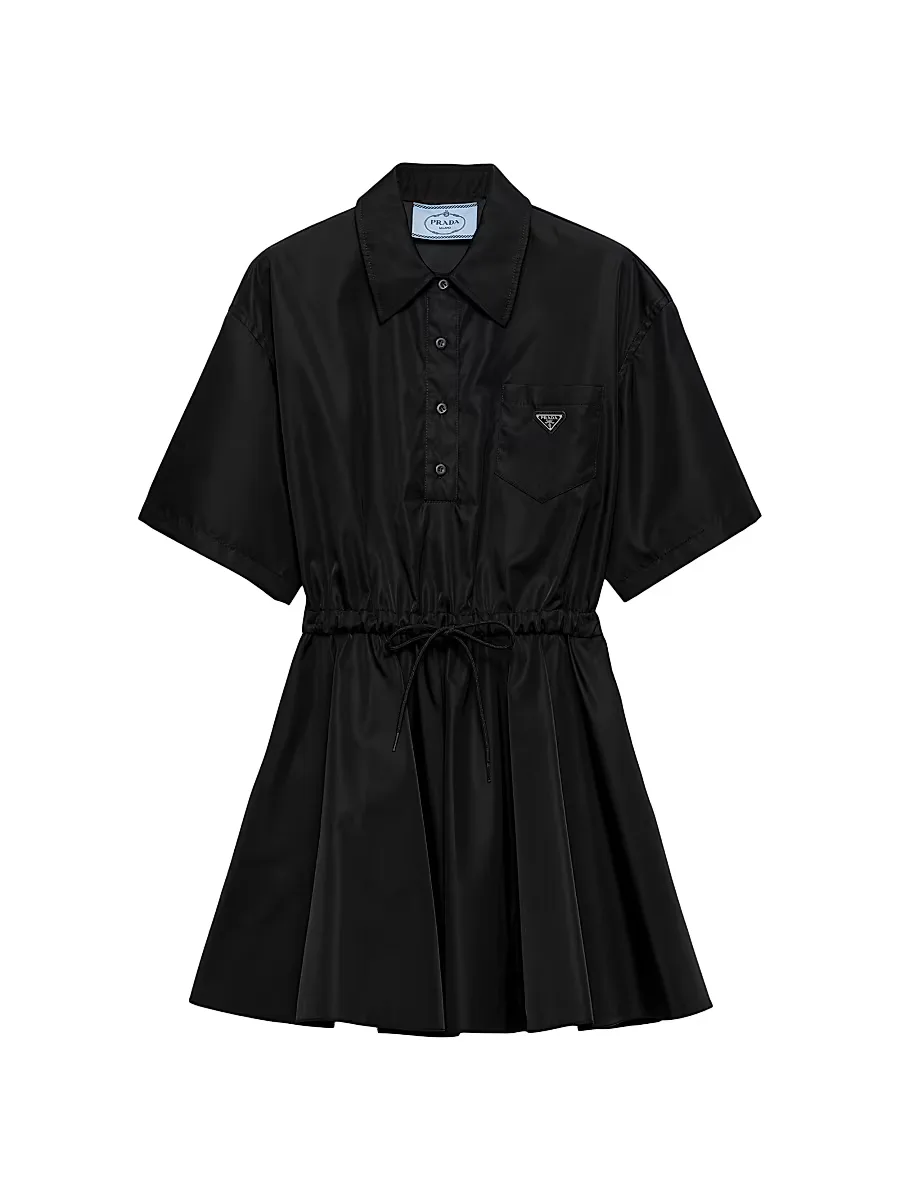 Short-Sleeved Re-Nylon Dress by Prada