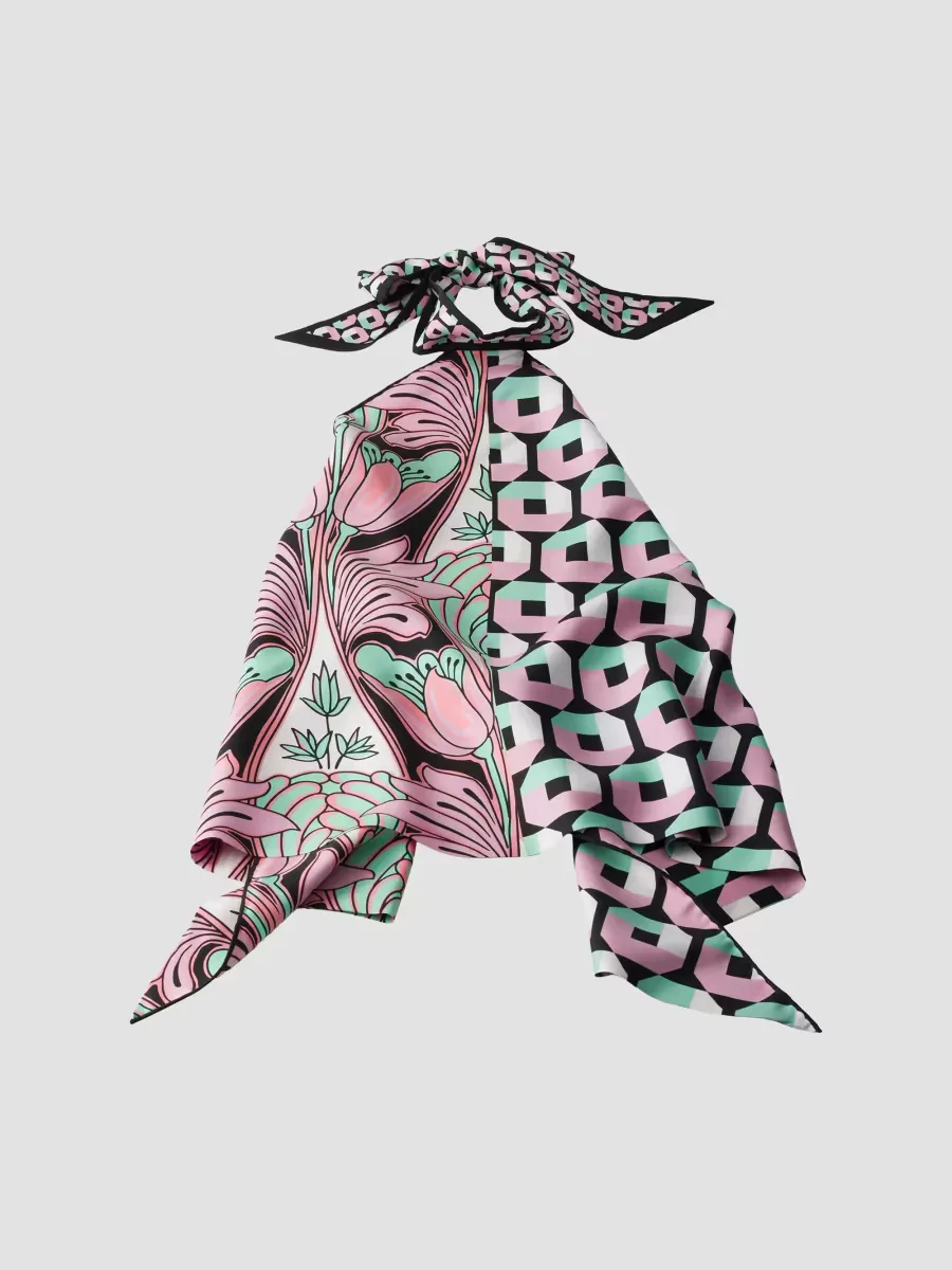 Printed Silk Twill Top by Prada
