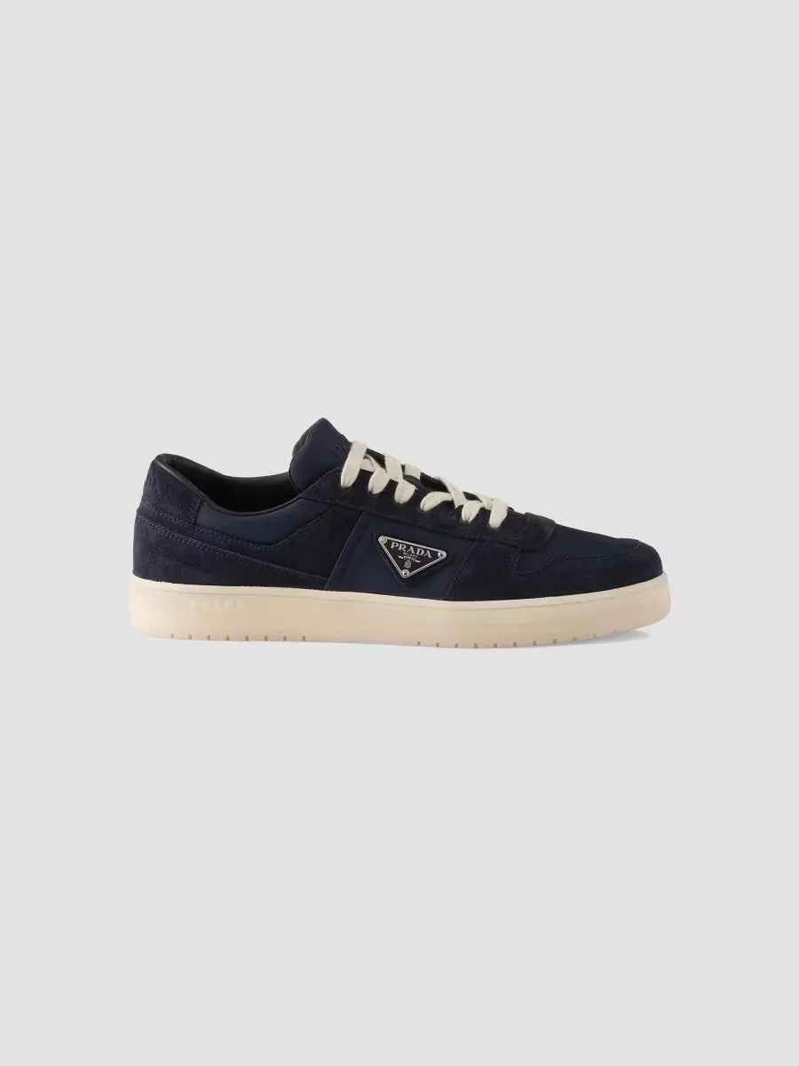Downtown Re-Nylon and Suede Sneakers