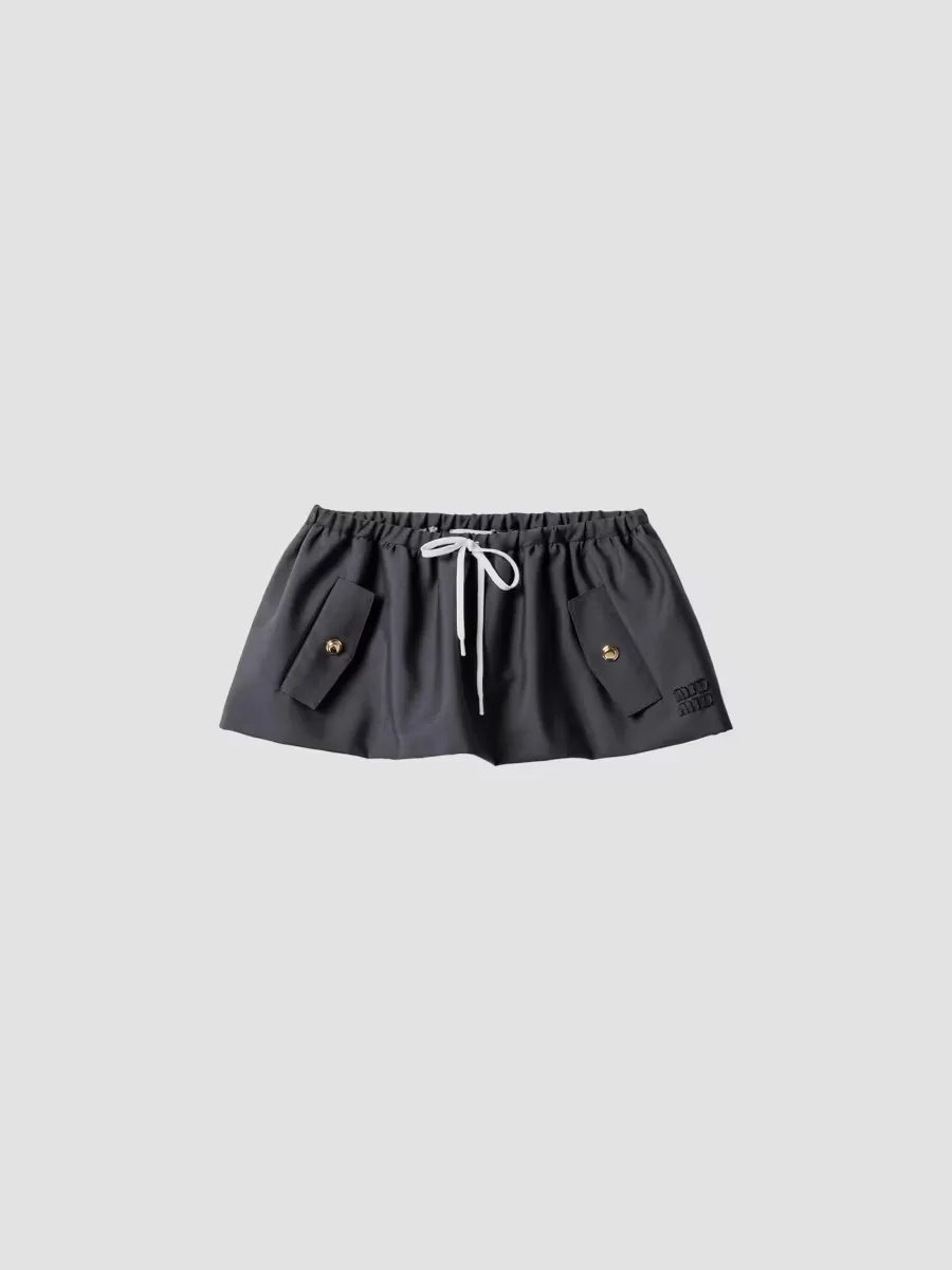 Bonded Kid Mohair Miniskirt
