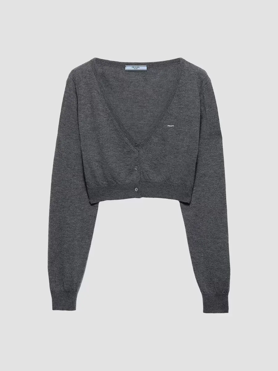 Cropped Cashmere Cardigan by Prada