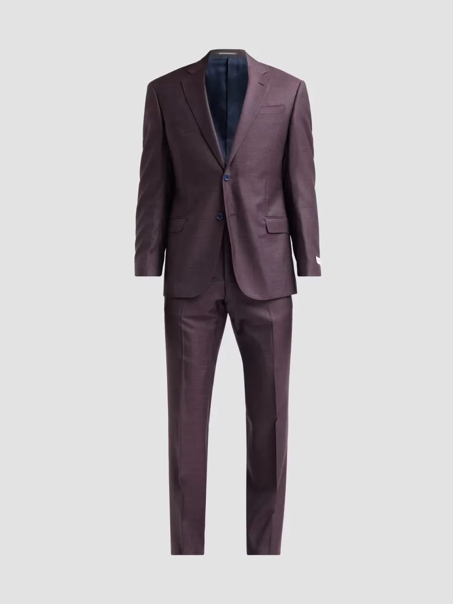 Emporio Armani Textured Wool Single-Breasted Suit by Armani