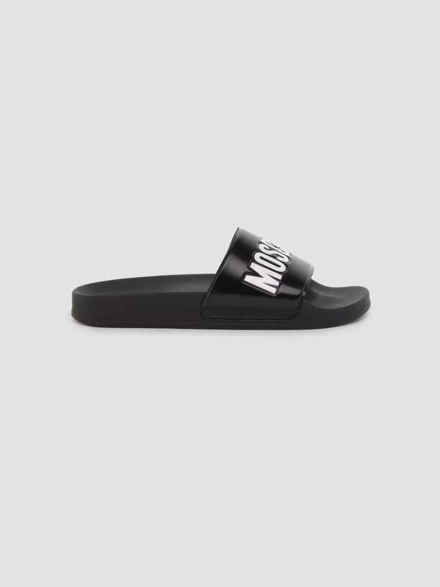 Logo Pool Slides by Moschino