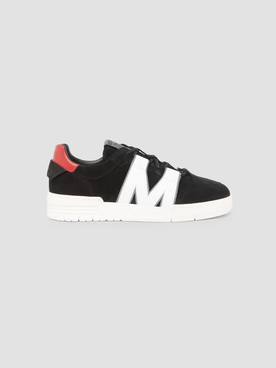 Logo Suede Low-Top Sneakers by Moschino