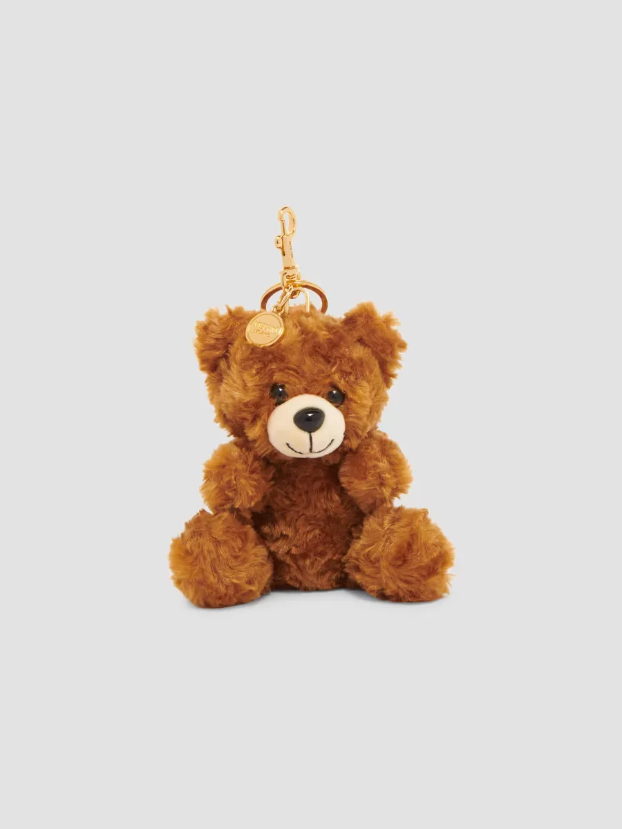 Plush Teddy Bear Keychain by Moschino
