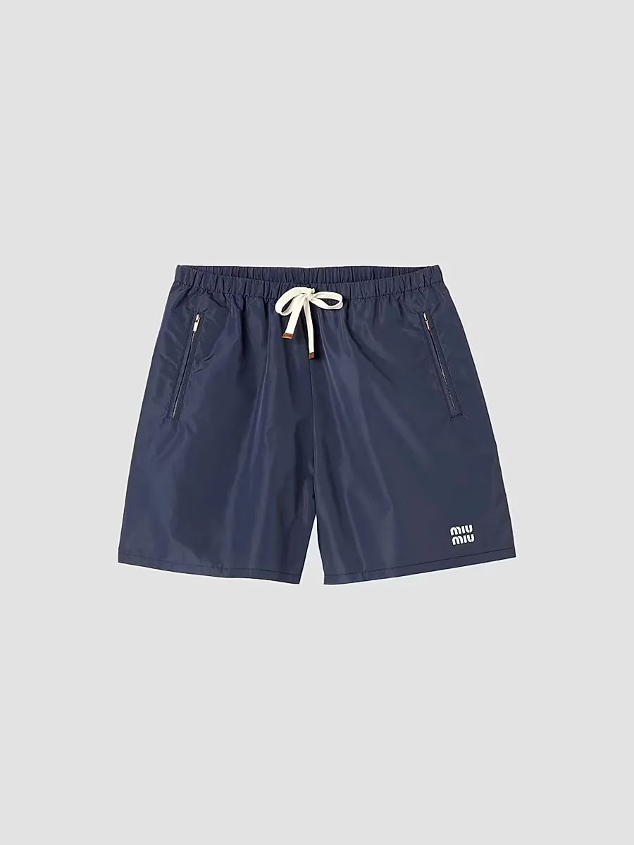 Technical Fabric Bermuda Shorts by Miu Miu