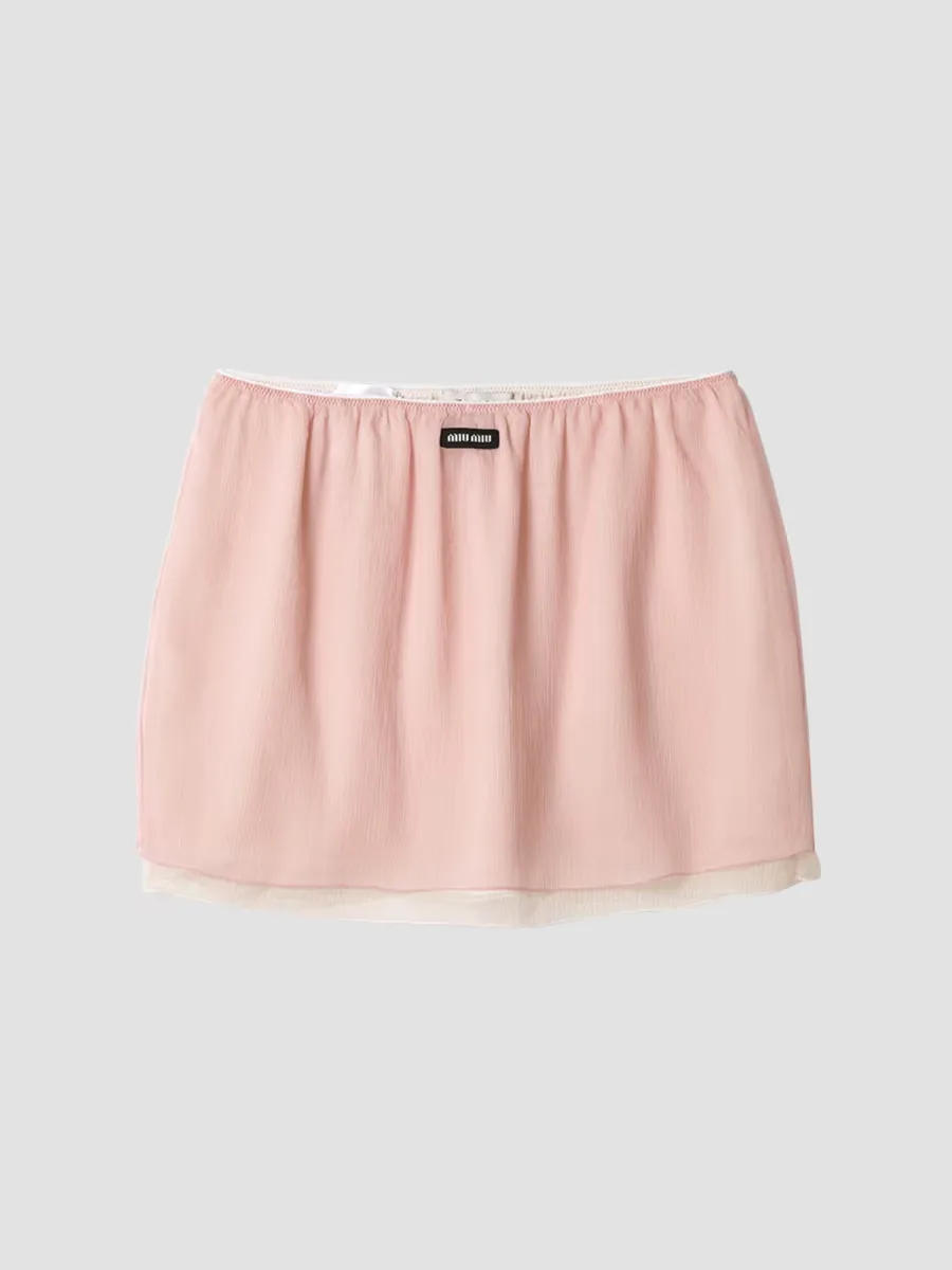 Chiffon Mini Skirt