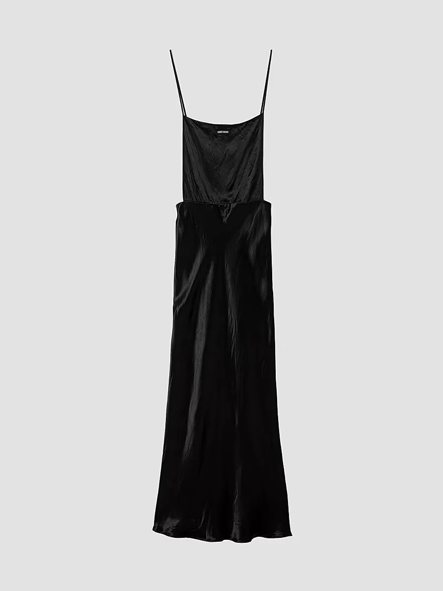Long Satin Dress by Miu Miu