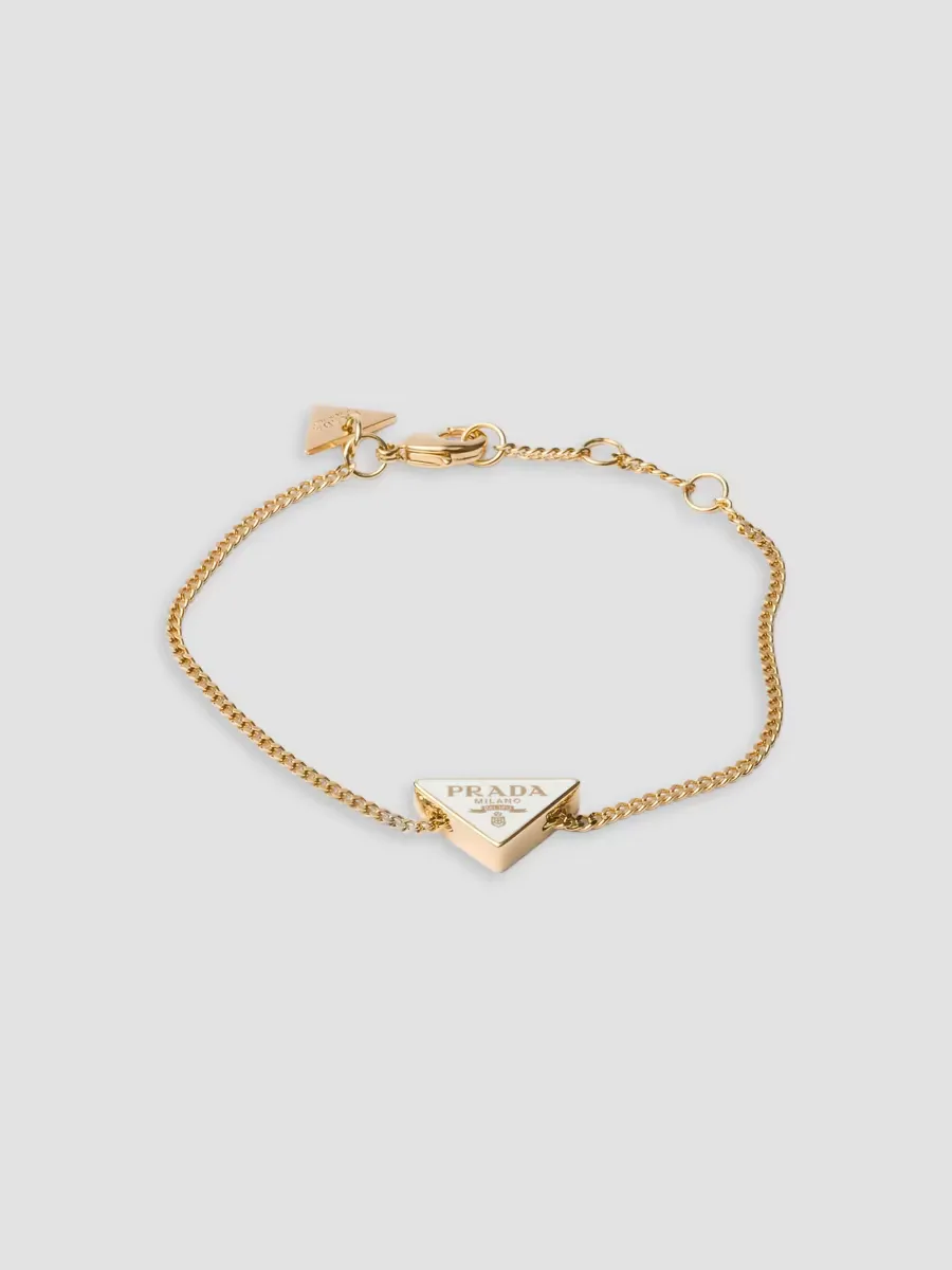 Enameled Metal Bracelet by Prada