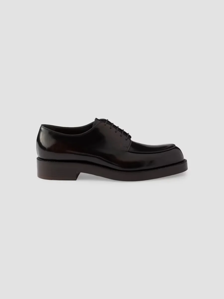 Brushed Leather Derby Shoes